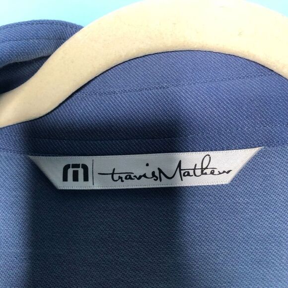 4/$25 Travis Mathew Polo Shirt Mens Extra Large Blue Casual Golf  Athletic - Picture 4 of 8